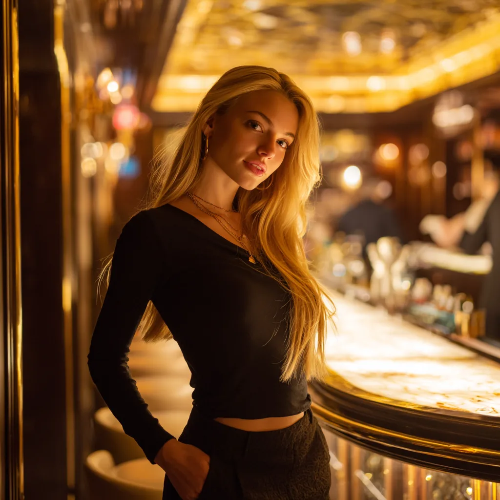 Elle — a smooth, slow-wink AI companion on Flirt AI